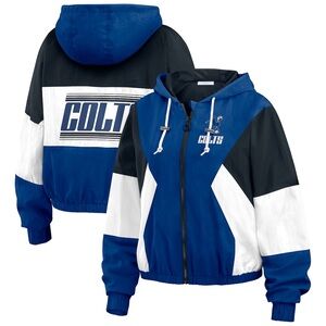 *NWT* Women WEAR by Erin Andrews Indianapolis Colts Full-Zip Windbreaker Jacket